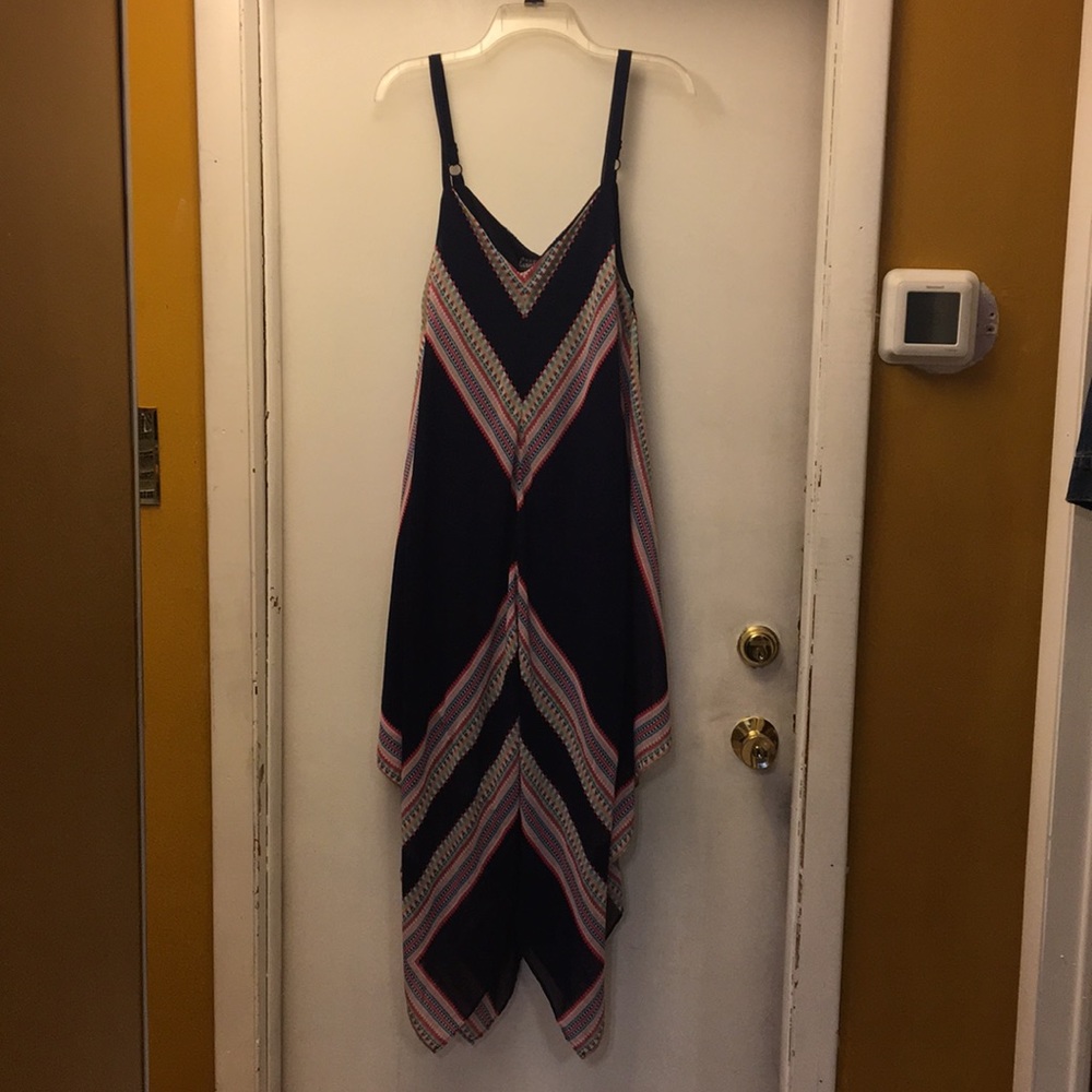 Blue handkerchief dress
